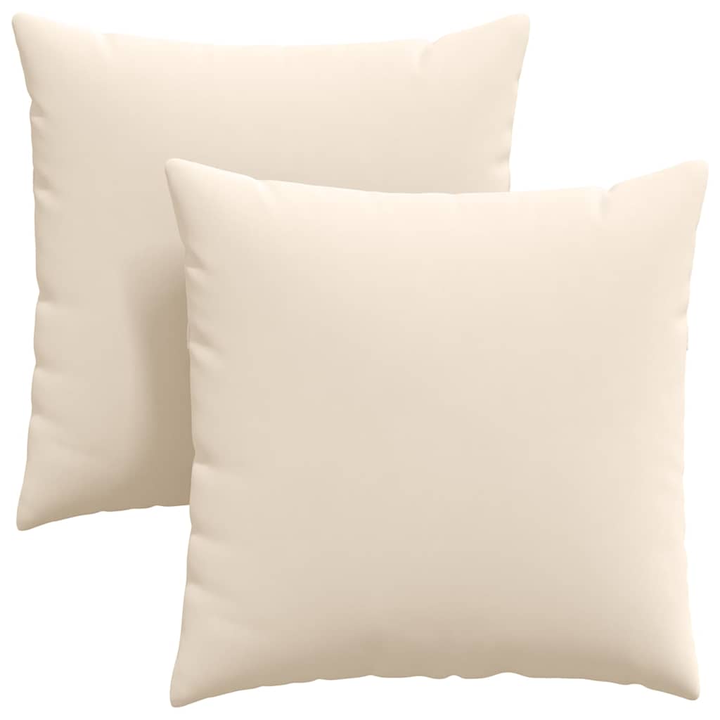 Cuscini da Divano 2 pcs Beige 60 x 60 cm Tessuto | homemem39