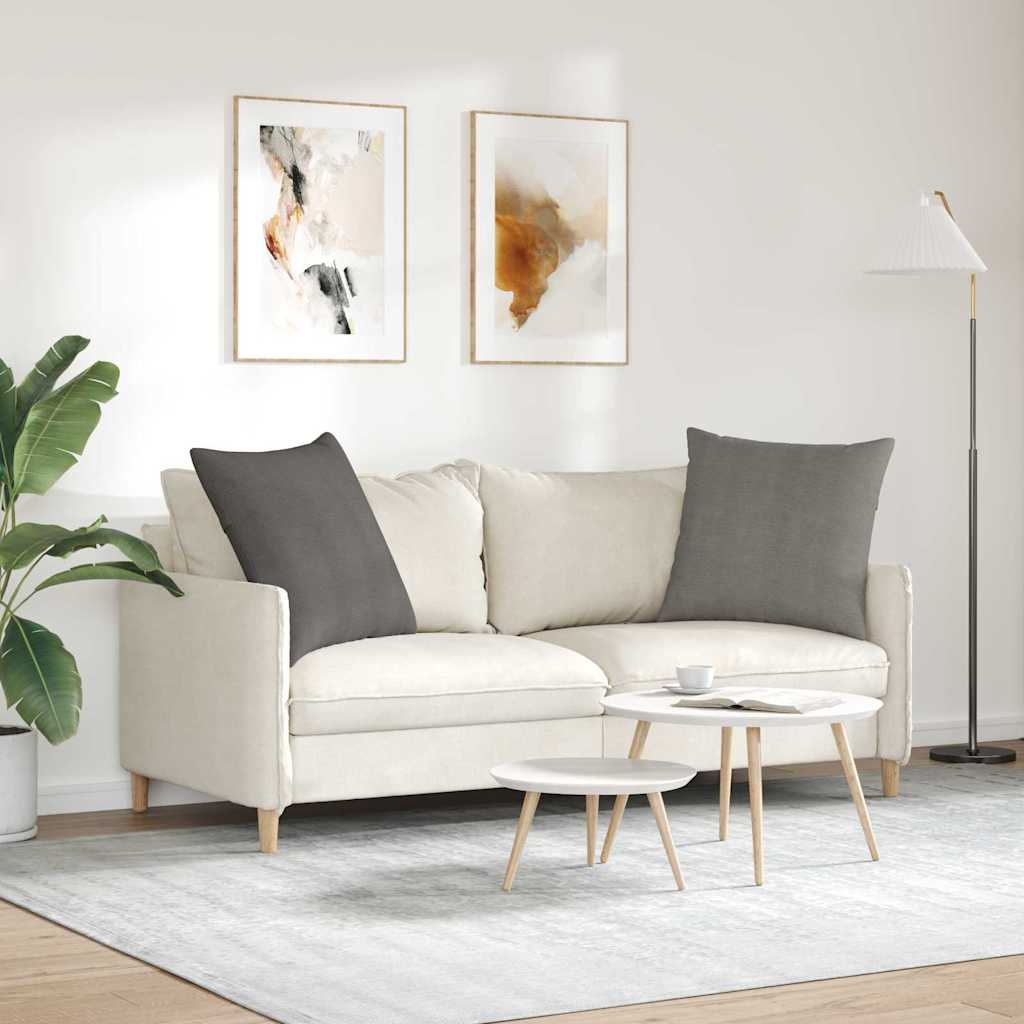 Cuscini da Divano 2 pcs Grigio chiaro 60 x 60 cm | homemem39