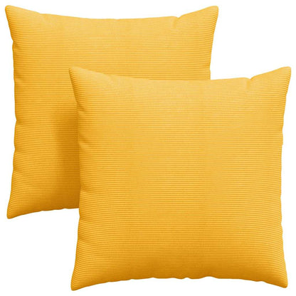 Cuscini da Divano 2 pcs Giallo Chiaro 60 x 60 cm | homemem39