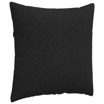 Cuscini da Divano 2 pcs Nero 80 x 80 cm Tessuto | homemem39