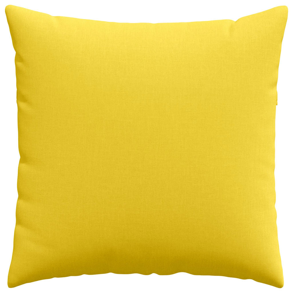 Cuscini da Divano 2 pcs Giallo Chiaro 80 x 80 cm Tessuto | homemem39