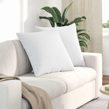 Cuscini da Divano 2 pcs Bianco 80 x 80 cm Tessuto | homemem39