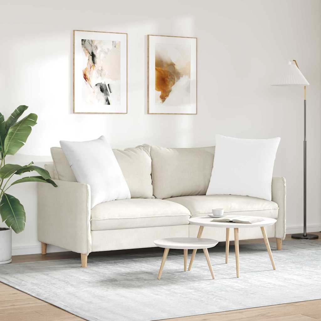 Cuscini da Divano 2 pcs Bianco 80 x 80 cm Tessuto | homemem39