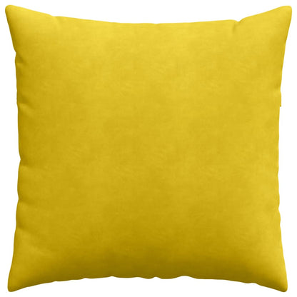 Cuscini da Divano 2 pcs Giallo 80 x 80 cm Tessuto in Cords | homemem39
