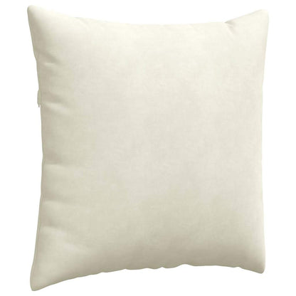 Cuscini da Divano 2 pcs Crema 80 x 80 cm Tessuto in Cords | homemem39