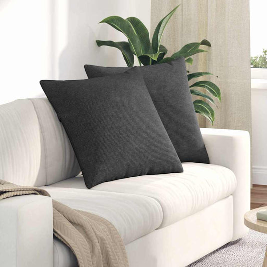 Cuscini da Divano 2 pcs Grigio scuro 80 x 80 cm | homemem39