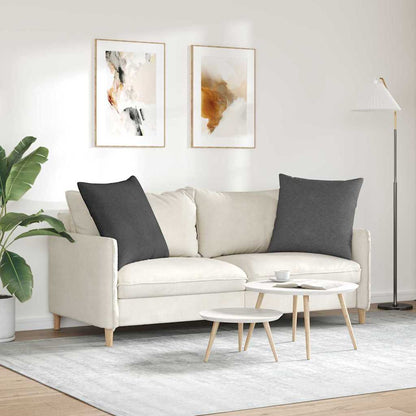 Cuscini da Divano 2 pcs Grigio scuro 80 x 80 cm | homemem39