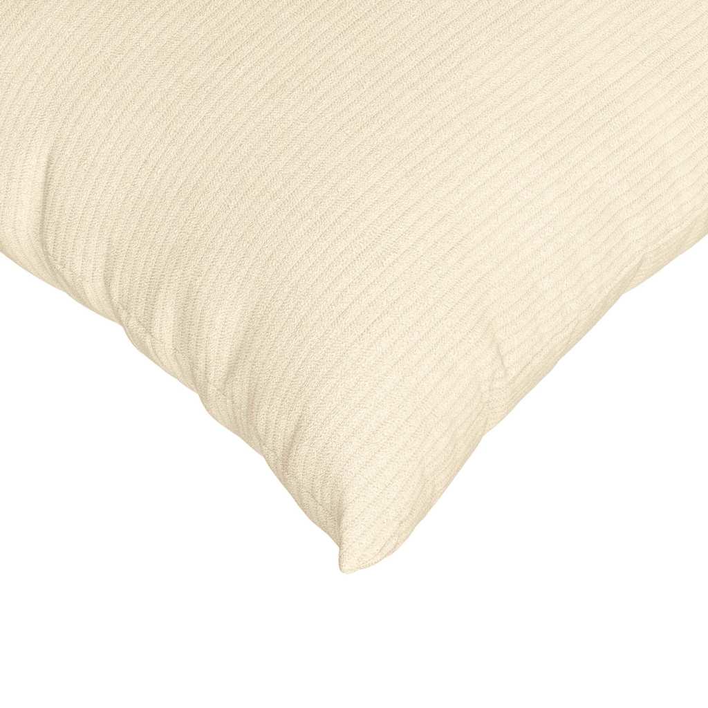 Cuscini da Divano 2 pcs Crema 80 x 80 cm Tessuto in Cords | homemem39