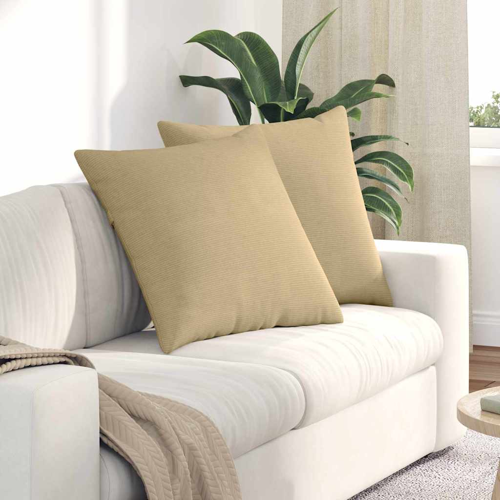 Cuscini da Divano 2 pcs Grigio Verde 80 x 80 cm | homemem39