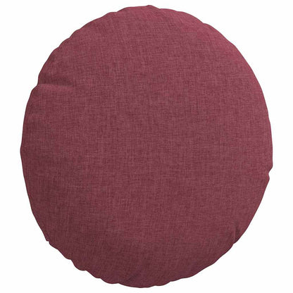Cuscini per Seduta 2 pcs Rosso Vino Ø30 x 13 cm Tessuto | homemem39