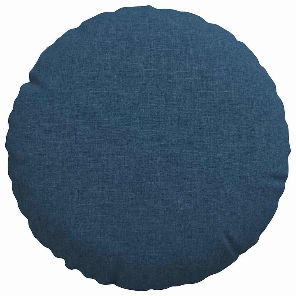 Cuscini per Seduta 2 pcs Blu Ø30 x 13 cm Tessuto | homemem39