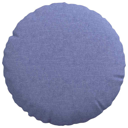 Cuscini per Seduta 2 pcs Blu jeans Ø30 x 13 cm Tessuto | homemem39