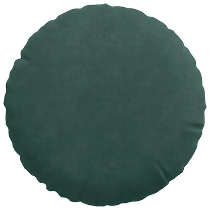 Cuscini per Seduta 2 pcs Verde Scuro Ø30 x 13 cm Velluto | homemem39