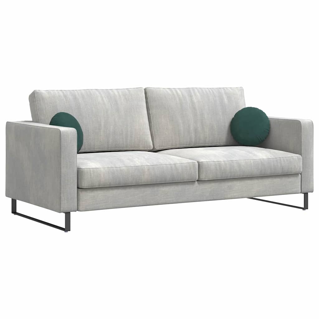 Cuscini per Seduta 2 pcs Verde Scuro Ø30 x 13 cm Velluto | homemem39