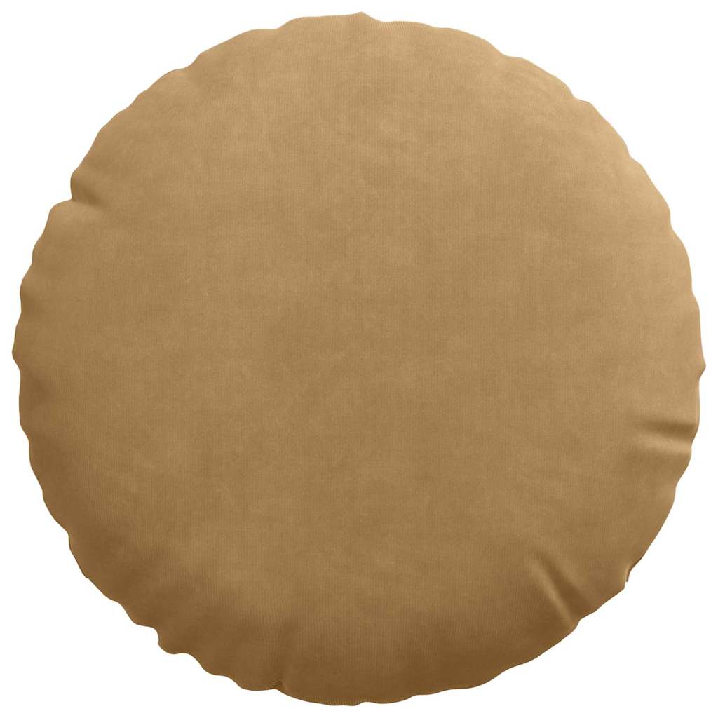 Cuscini per Seduta 2 pcs Marrone Ø30 x 13 cm Velluto | homemem39