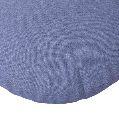 Cuscini per Seduta 2 pcs Blu jeans Ø40 x 13 cm Tessuto | homemem39