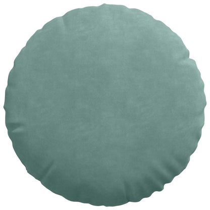 Cuscini per Seduta 2 pcs Verde Mare Ø 40 x 13 cm Velluto | homemem39