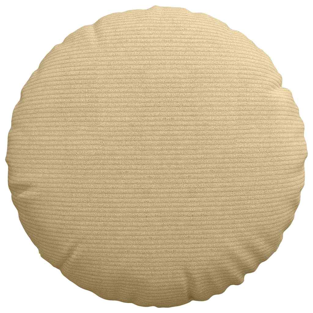 Cuscini per Seduta 2 pcs Grigio Verde Ø 40 cm Tessuto in Cords | homemem39