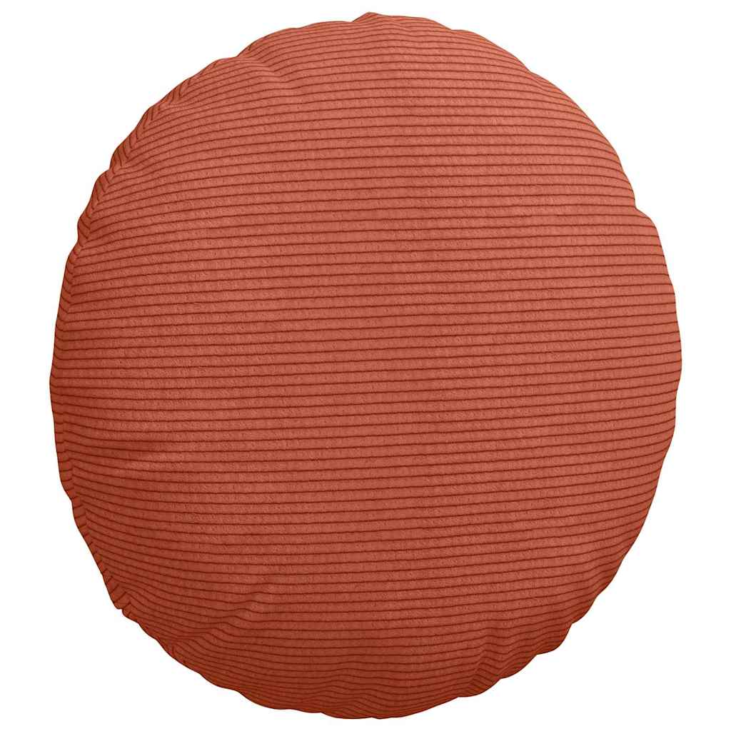 Cuscini per Seduta 2 pcs Rosso Arancio Ø 40 cm Tessuto in Cords | homemem39