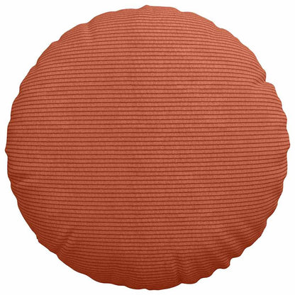 Cuscini per Seduta 2 pcs Rosso Arancio Ø 40 cm Tessuto in Cords | homemem39