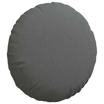 Cuscini per Seduta 2 pcs Grigio scuro Ø50 x 19 cm Tessuto | homemem39