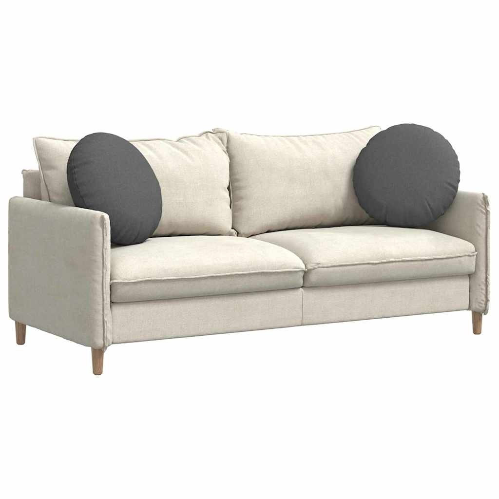 Cuscini per Seduta 2 pcs Grigio scuro Ø50 x 19 cm Tessuto | homemem39