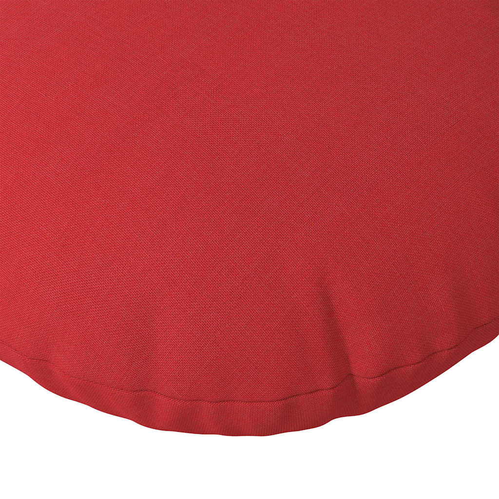 Cuscini per Seduta 2 pcs Rosso Ø50 x 19 cm Tessuto | homemem39
