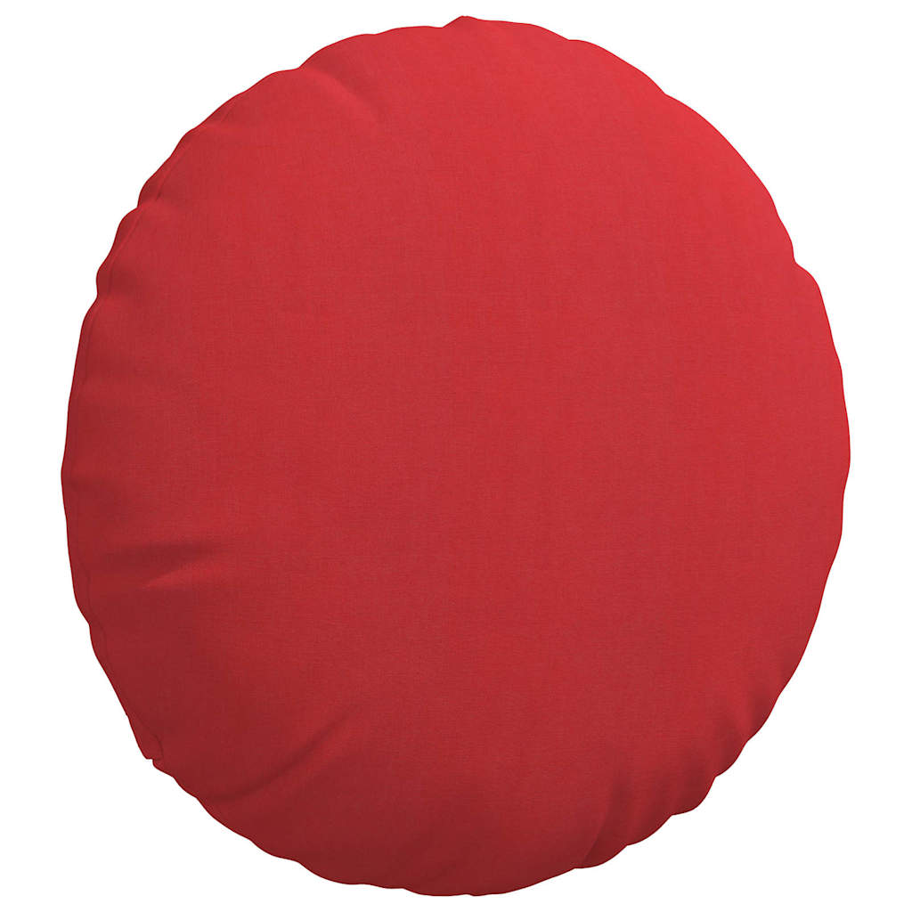 Cuscini per Seduta 2 pcs Rosso Ø50 x 19 cm Tessuto | homemem39
