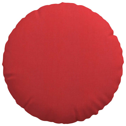 Cuscini per Seduta 2 pcs Rosso Ø50 x 19 cm Tessuto | homemem39