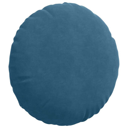 Cuscini per Seduta 2 pcs Blu Ø50 x 19 cm Velluto | homemem39