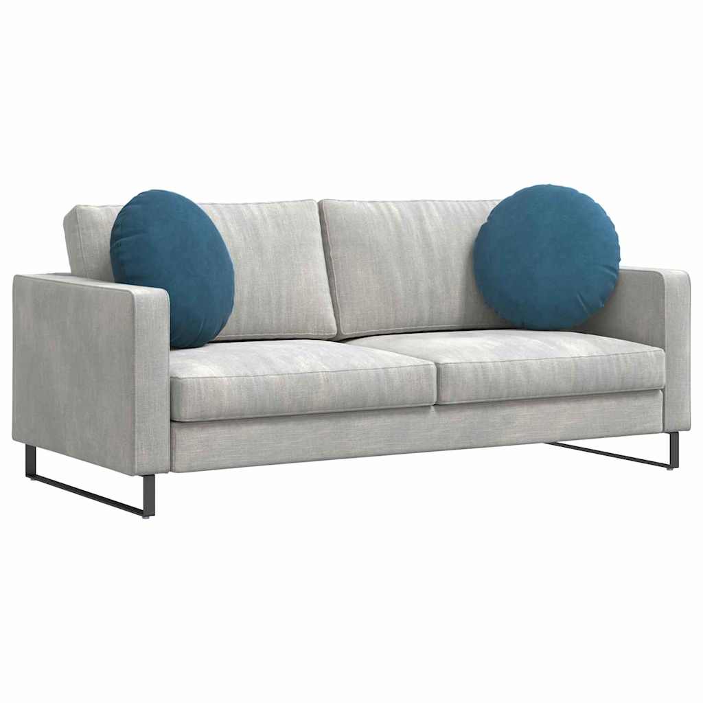 Cuscini per Seduta 2 pcs Blu Ø50 x 19 cm Velluto | homemem39