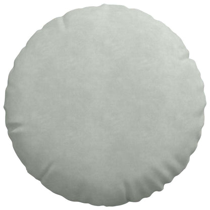 Cuscini per Seduta 2 pcs Grigio chiaro Ø50 x 19 cm Velluto | homemem39