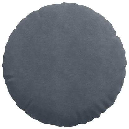 Cuscini per Seduta 2 pcs Grigio scuro Ø50 x 19 cm Velluto | homemem39