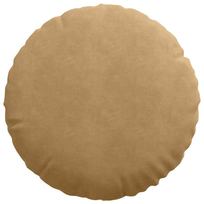 Cuscini per Seduta 2 pcs Marrone Ø50 x 19 cm Velluto | homemem39