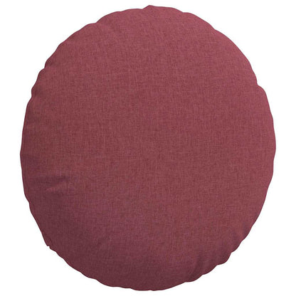 Cuscini per Seduta 2 pcs Rosso Vino Ø60 x 21 cm Tessuto | homemem39