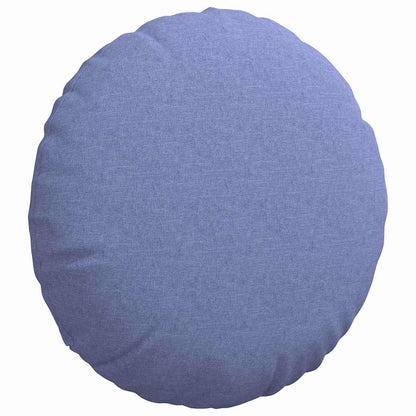 Cuscini per Seduta 2 pcs Blu jeans Ø60 x 21 cm Tessuto | homemem39