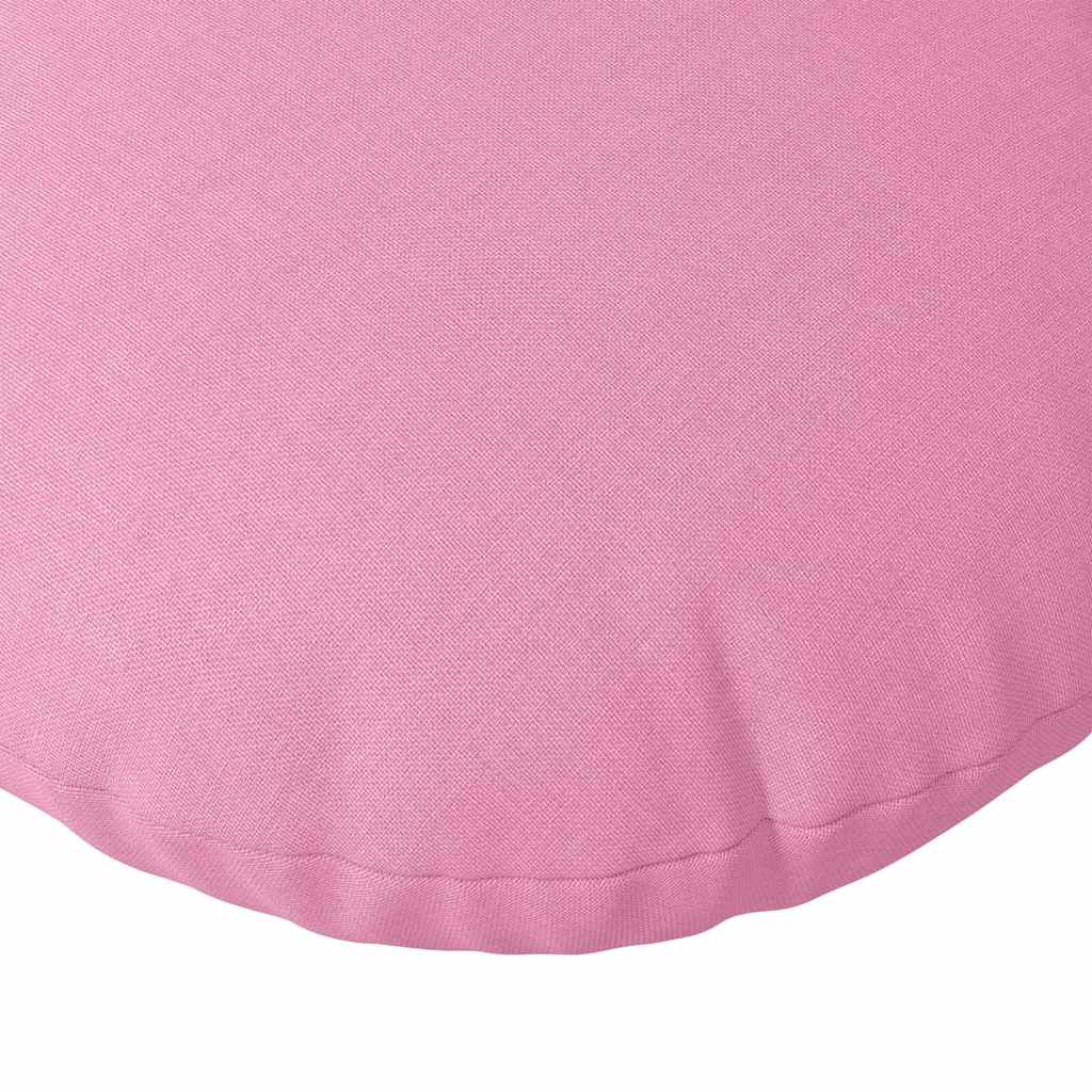 Cuscini per Seduta 2 pcs Rosa Ø60 x 21 cm Tessuto | homemem39