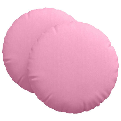 Cuscini per Seduta 2 pcs Rosa Ø60 x 21 cm Tessuto | homemem39