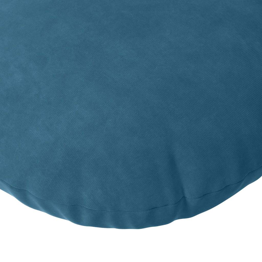 Cuscini per Seduta 2 pcs Blu Ø60 x 21 cm Velluto | homemem39
