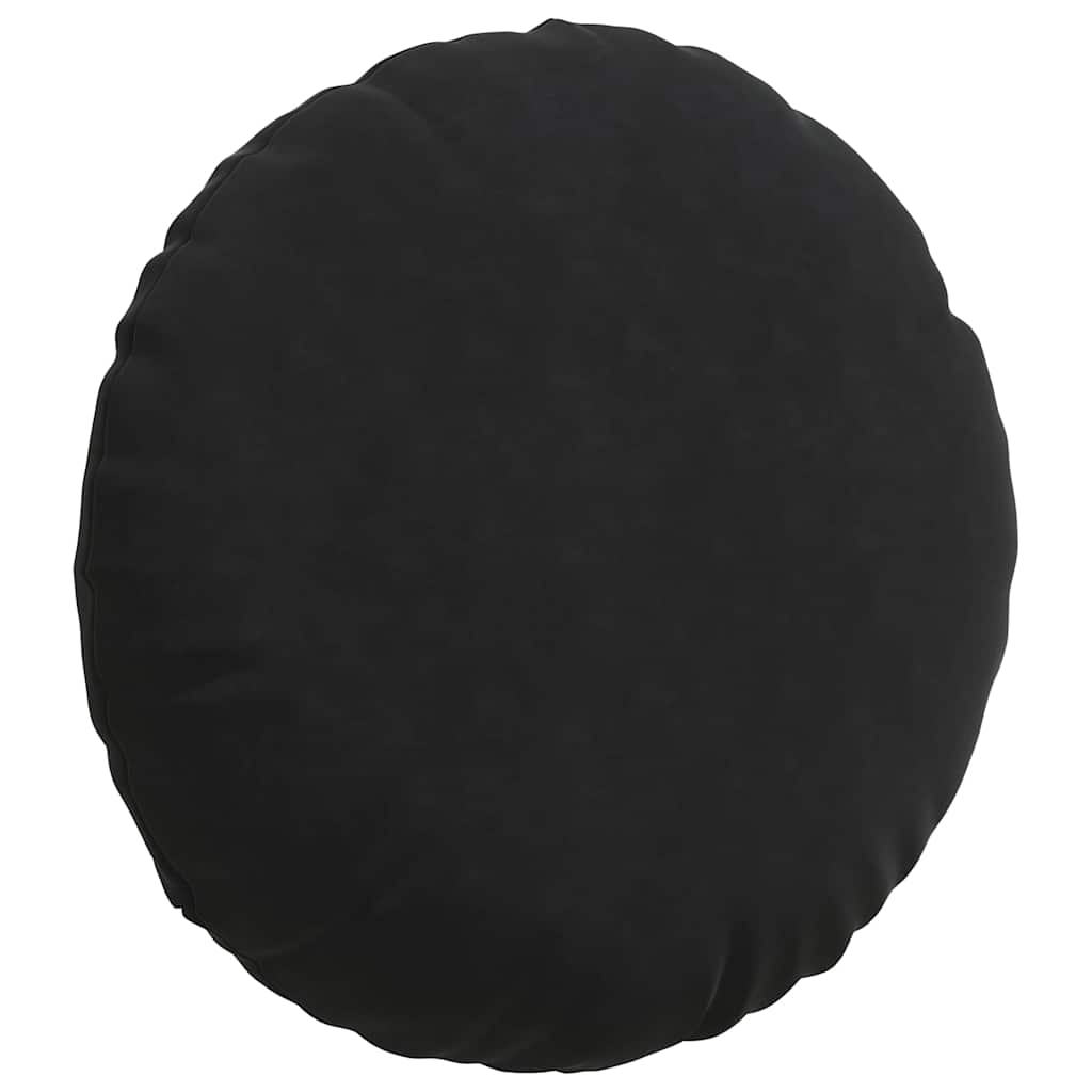 Cuscini per Seduta 2 pcs Nero Ø60 x 21 cm Velluto | homemem39
