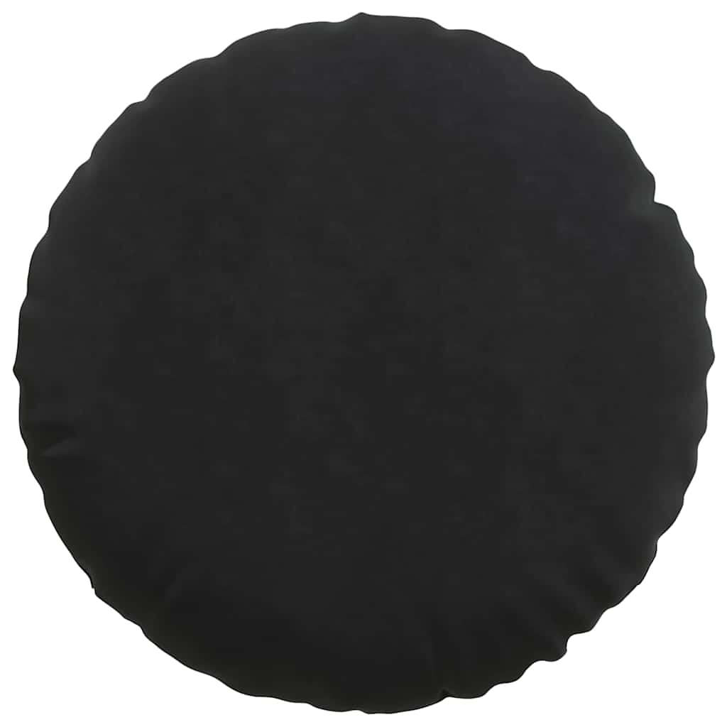 Cuscini per Seduta 2 pcs Nero Ø60 x 21 cm Velluto | homemem39