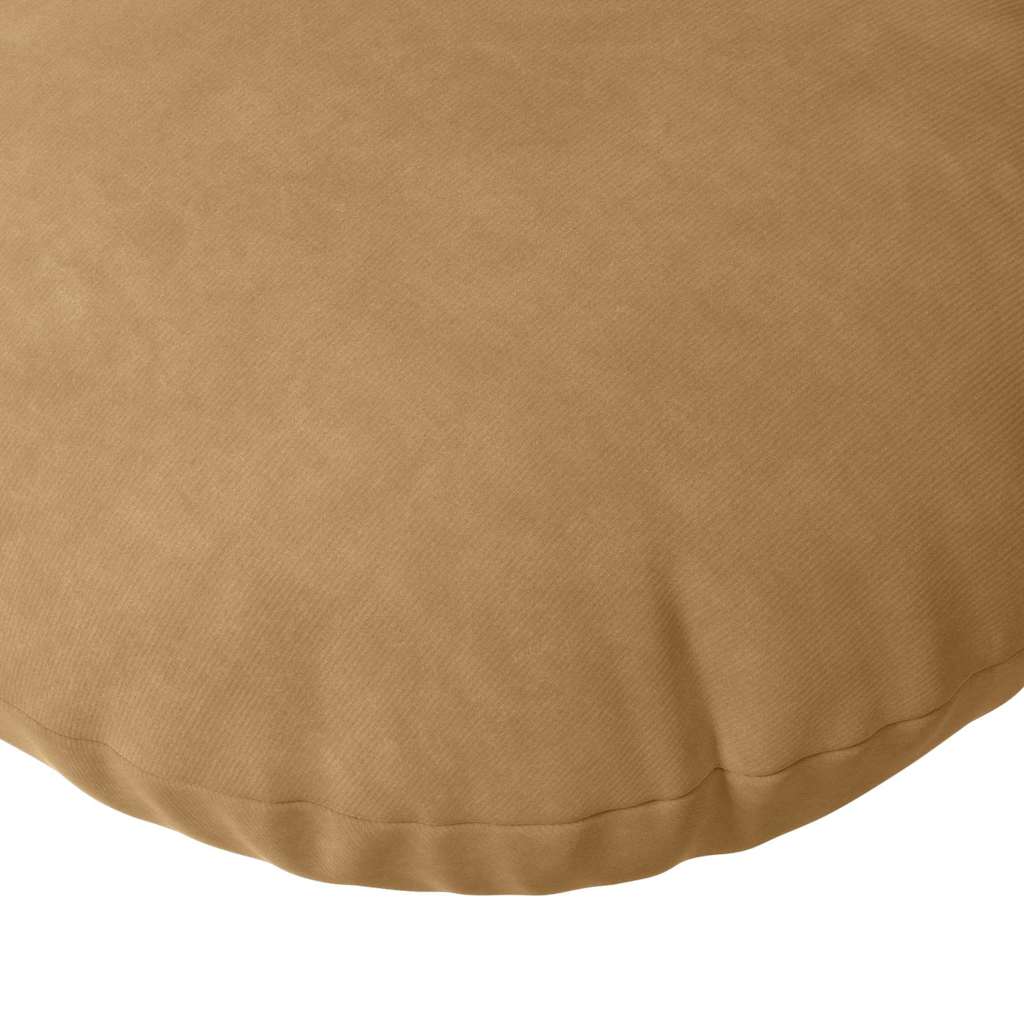 Cuscini per Seduta 2 pcs Marrone Ø60 x 21 cm Velluto | homemem39