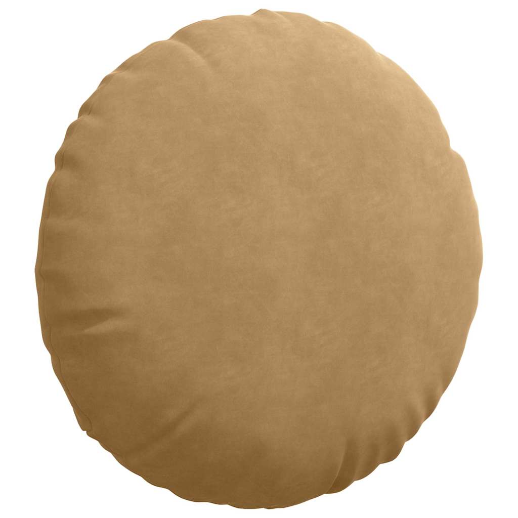 Cuscini per Seduta 2 pcs Marrone Ø60 x 21 cm Velluto | homemem39