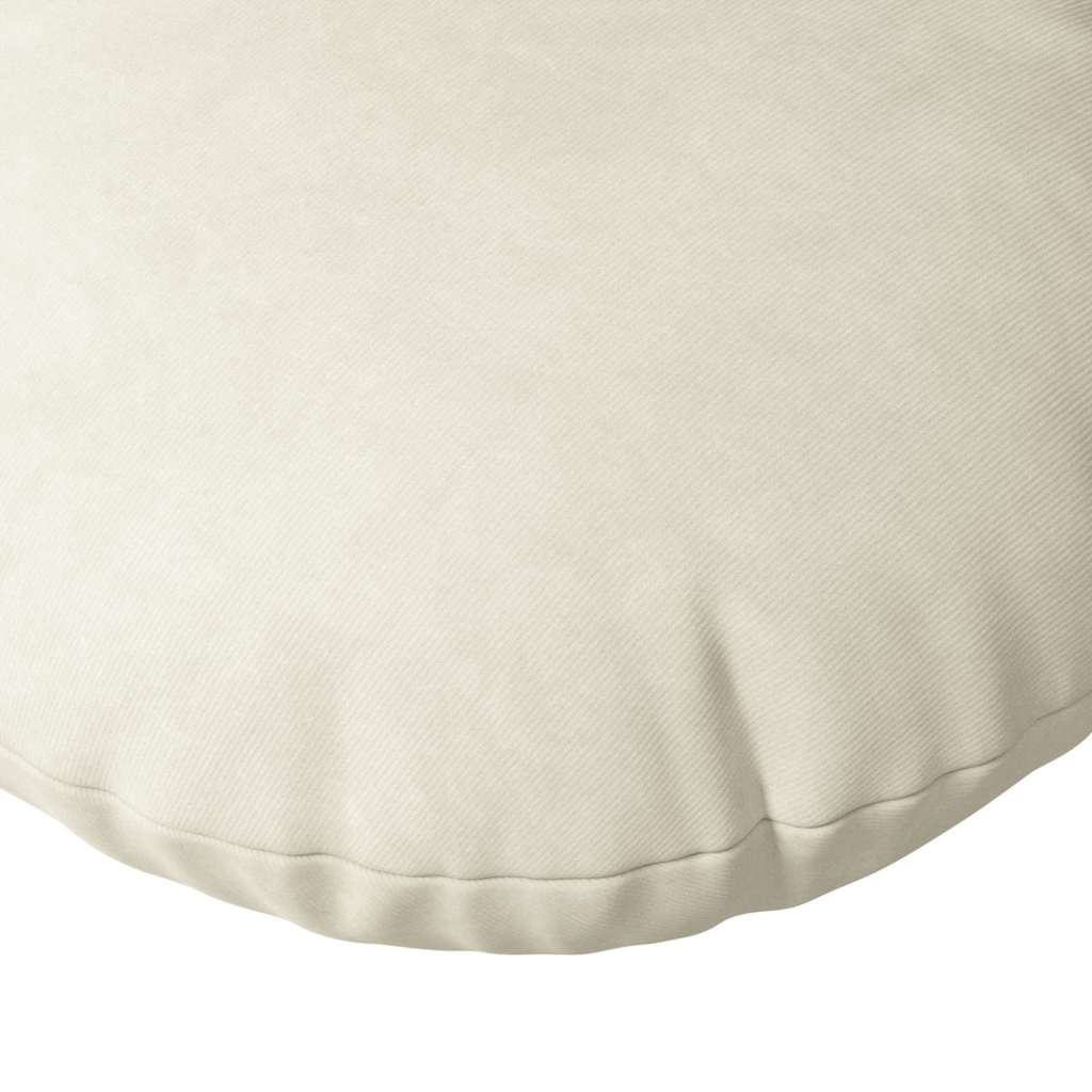 Cuscini per Seduta 2 pcs Crema Ø60 x 21 cm Velluto | homemem39