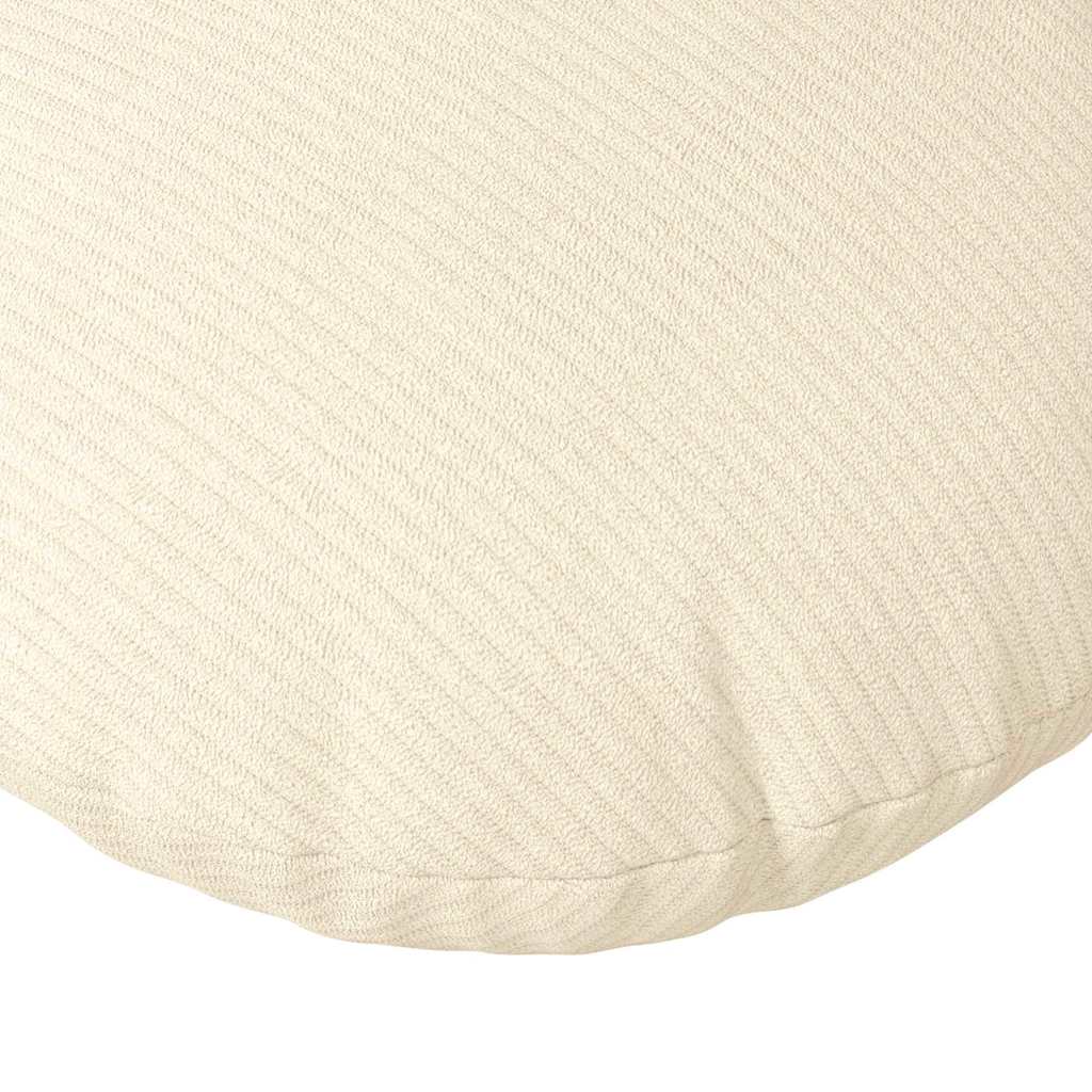 Cuscini per Seduta 2 pcs Crema Ø60 x 21 cm Tessuto in Cords | homemem39
