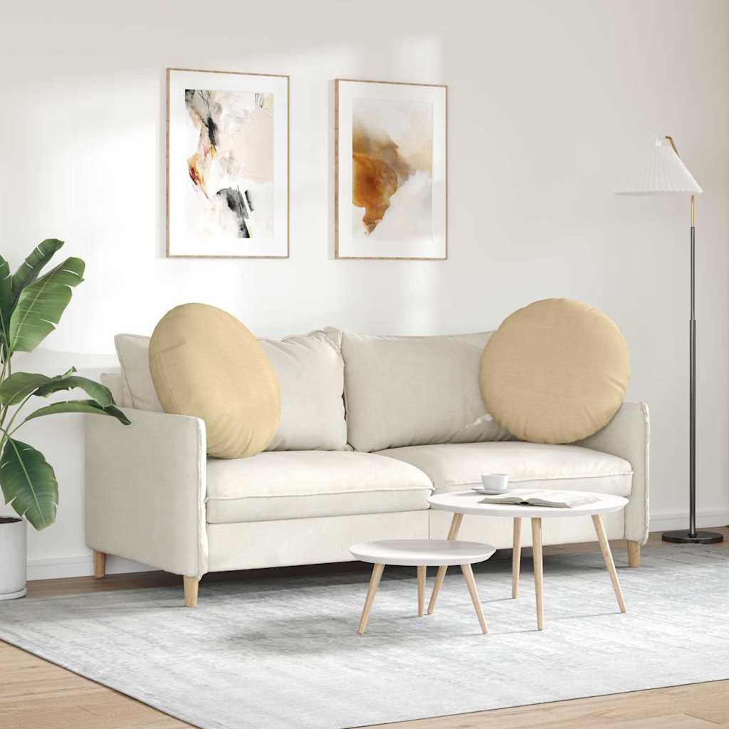 Cuscini per Seduta 2 pcs Grigio Verde Ø60 x 21 cm | homemem39
