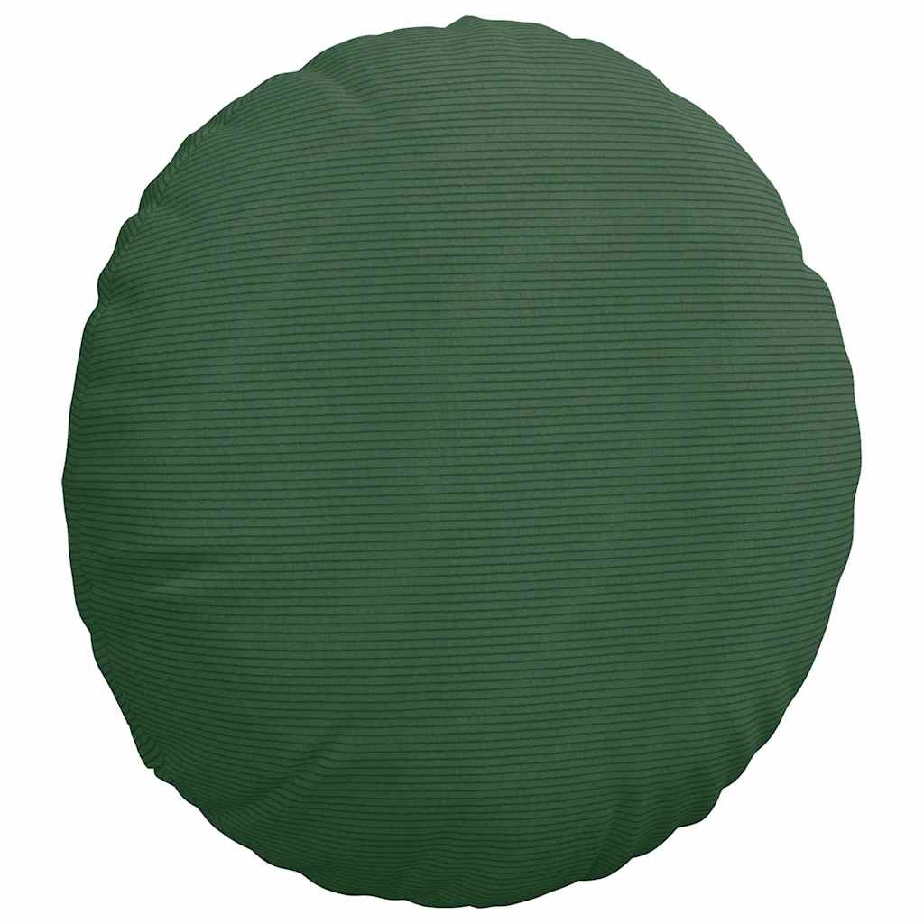 Cuscini per Seduta 2 pcs Verde Scuro Ø60 x 21 cm | homemem39
