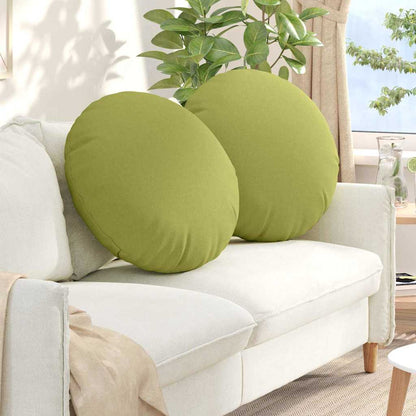 Cuscini per Seduta 2 pcs Verde chiaro Ø80 x 29 cm Tessuto | homemem39
