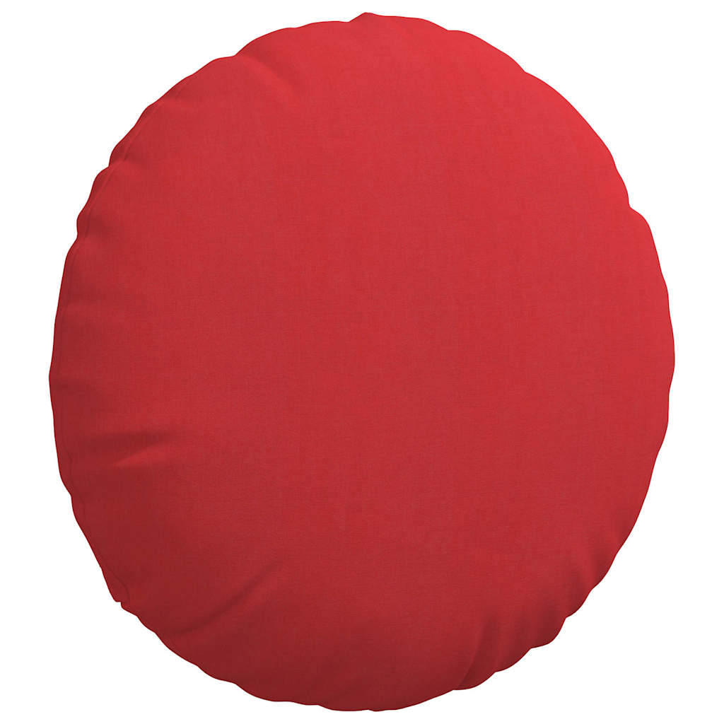 Cuscini per Seduta 2 pcs Rosso Ø80 x 29 cm Tessuto | homemem39