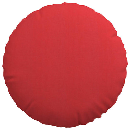 Cuscini per Seduta 2 pcs Rosso Ø80 x 29 cm Tessuto | homemem39